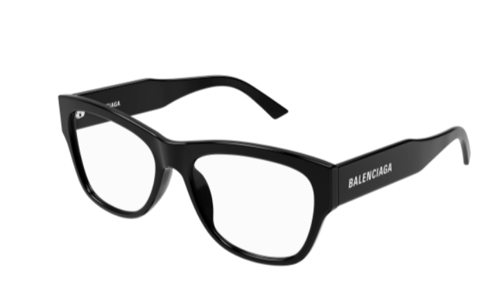 Balenciaga BB0309O 001 Black Square Men's Eyeglasses