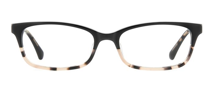 Kate Spade LAUREL W4A Black Shaded Havana Rectangular Women's Eyeglasses