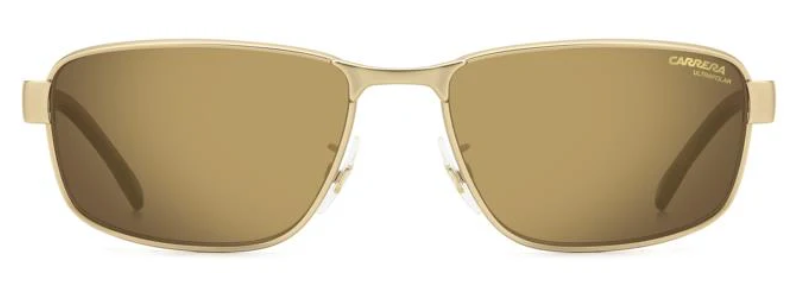 CARRERA C FLEX 09/G/S AOZ Matte Gold/Gold Polarized Rectangle Men's Sunglasses