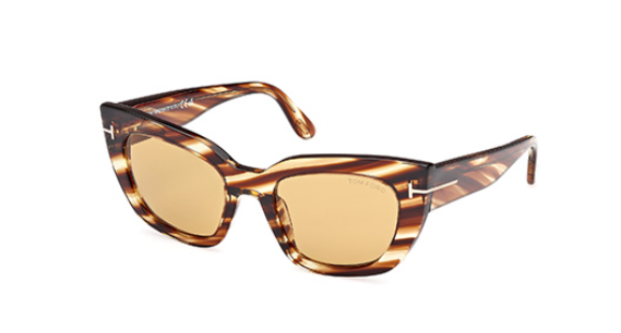 Tom Ford Athena FT1190 53E Blonde Havana/Havana Cat-Eye Women's Sunglasses