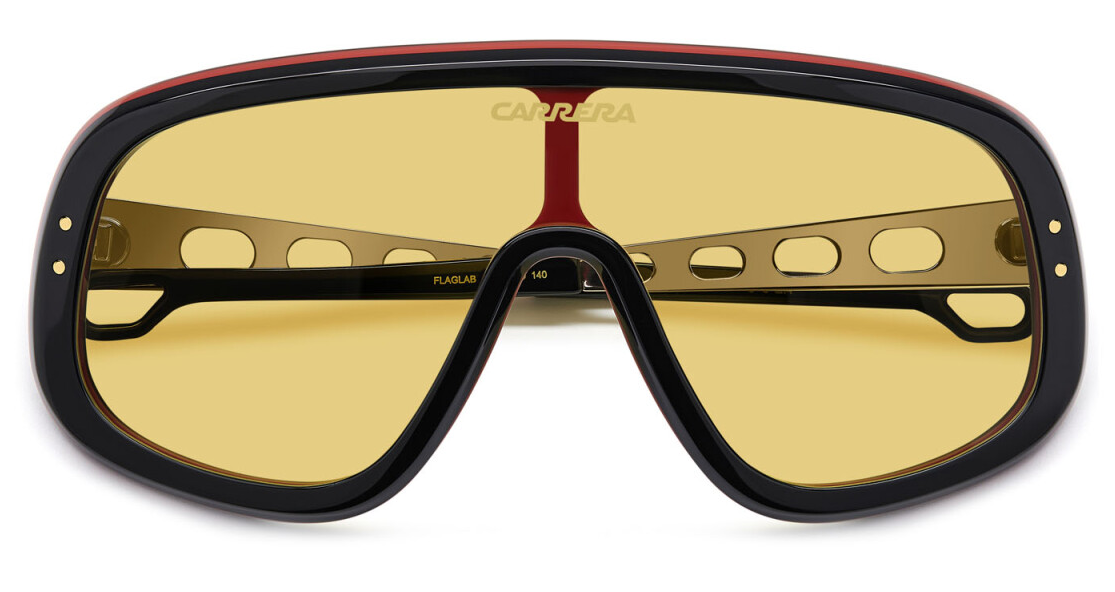 Carrera FLAGLAB 17 OIT HO Black Red/	Yellow Mask Men's Sunglasses