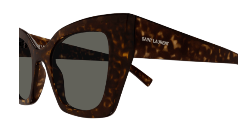 Saint Laurent SL 552 008 Havana/Grey Cat-Eye Women Sunglasses