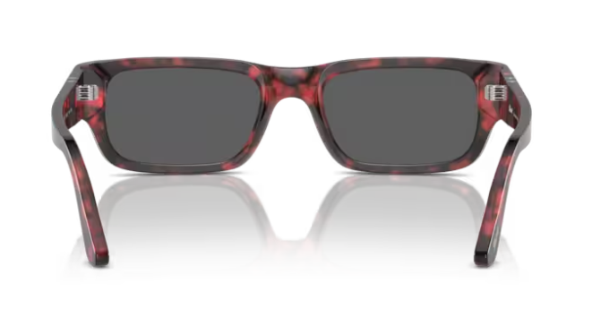 Persol 0PO3347S Adrien 1212B1 Red Havana/Dark Grey Rectangle Men's Sunglasses