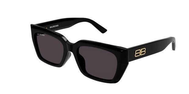 Balenciaga BB0272SA 001 Black/Grey Cat-Eye Unisex Sunglasses