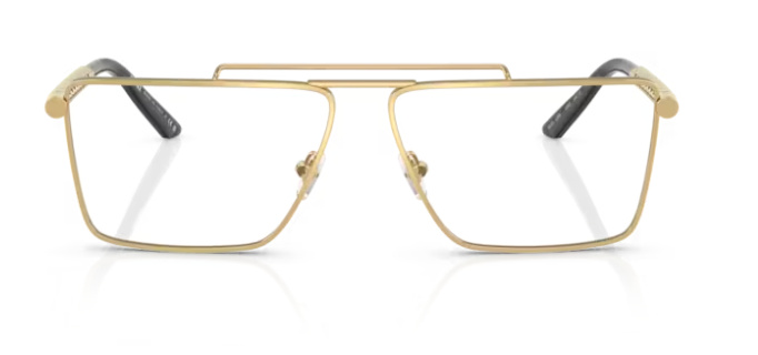 Versace 0VE1295 1002 Gold 57mm Rectangular Men's Eyeglasses