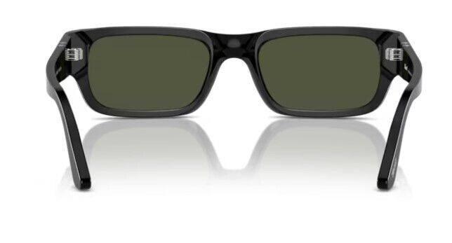 Persol 0PO3347S 95/31 Black/Green Rectangular 55mm Women's Sunglasses