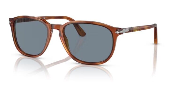 Persol 0PO3019S 96/56 Terra di siena/Blue Square Shaped 52mm Men's Sunglasses