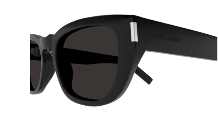 Saint Laurent SL 601 001 Black Square Men's Sunglasses