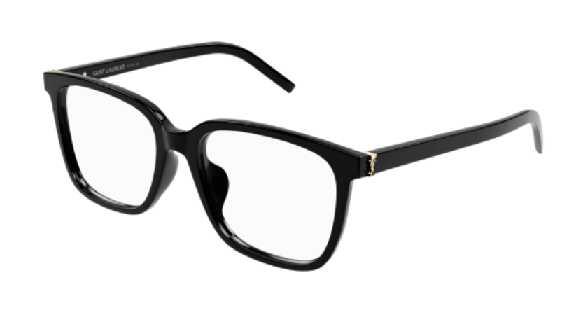 Saint Laurent SL M142/F-001 Black Small Soft Rectangle Women's Eyeglasses