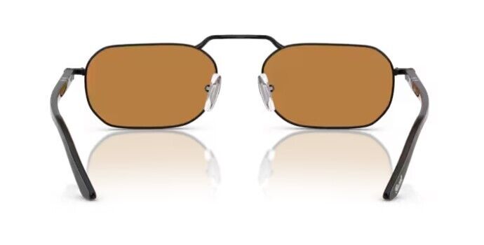 Persol 0PO1020S 107853 Demigloss black /Yellow brown Oval Shape Unisex Sunglases