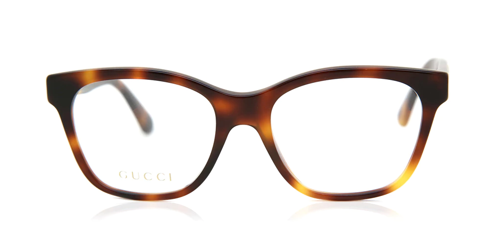 Gucci GG0420O 002 Havana/Soft Cat Eye Women's Eyeglasses