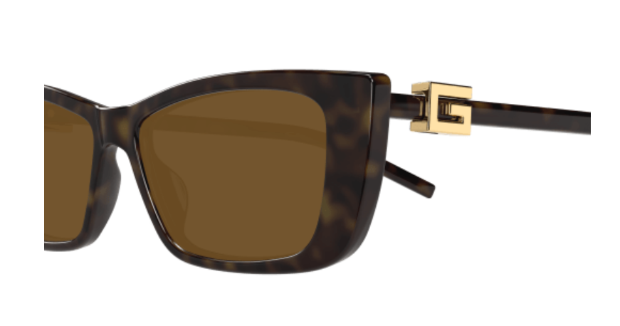 Gucci GG1681S 004 Havana/Brown Rectangular Cat Eye Women's Sunglasses