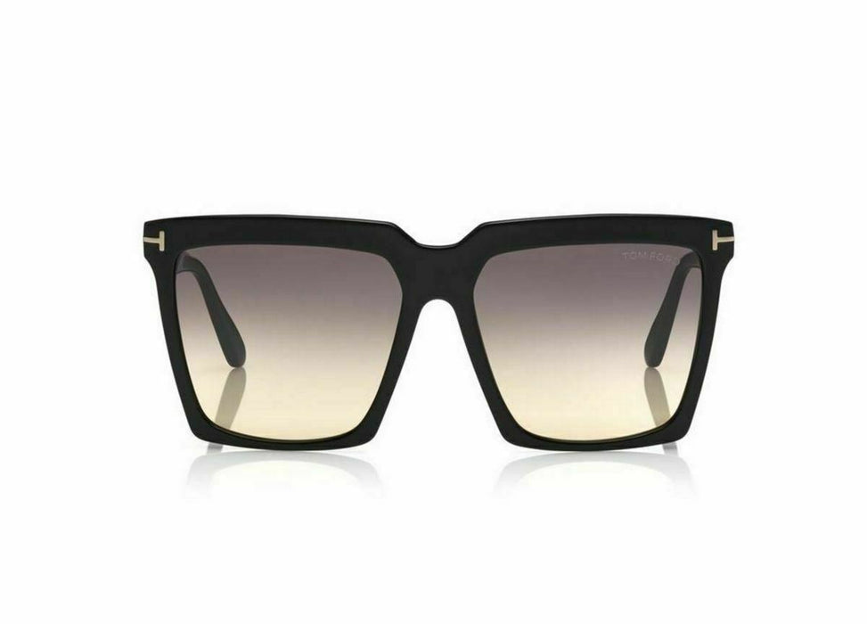 Tom Ford FT0764 SABRINA-02 01B Shiny Black/Smoke Gradient Women's Sunglasses