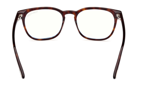 Tom Ford FT5868-B 052 Dark Havana Blue Block Lenses Men's Eyeglasses
