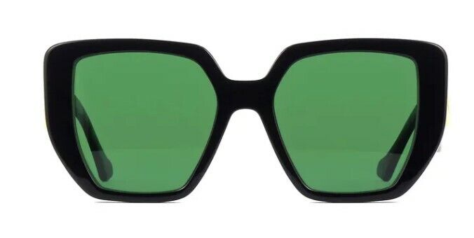 Gucci GG 0956S-001 Black/Green Oversized Geometric Women's Sunglasses