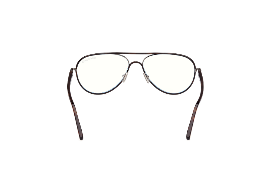 Tom Ford FT5897 052 Dark Havana Oval Men's Eyeglasses