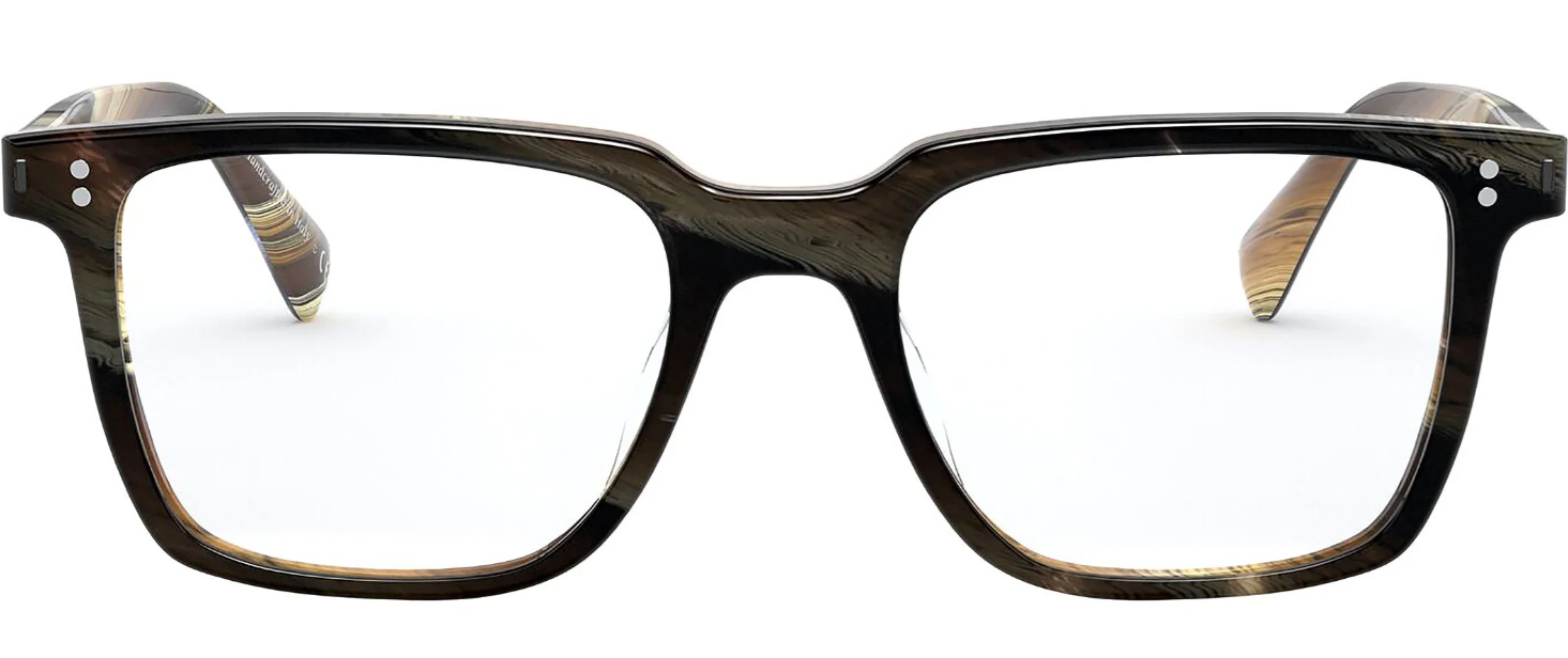 Oliver Peoples Lachman OV5419U 1683 Navy Bark/Brown Horn Men's Eyeglasses