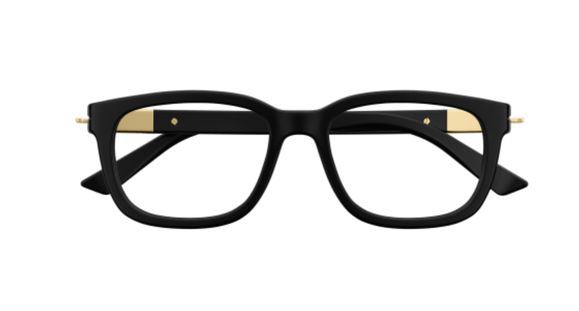 Gucci GG1776O 001 Black Square Men's Eyeglasses