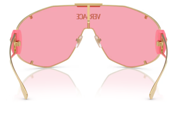 Versace 0VE2268 100284 Gold/Pink Mask Men's Sunglasses