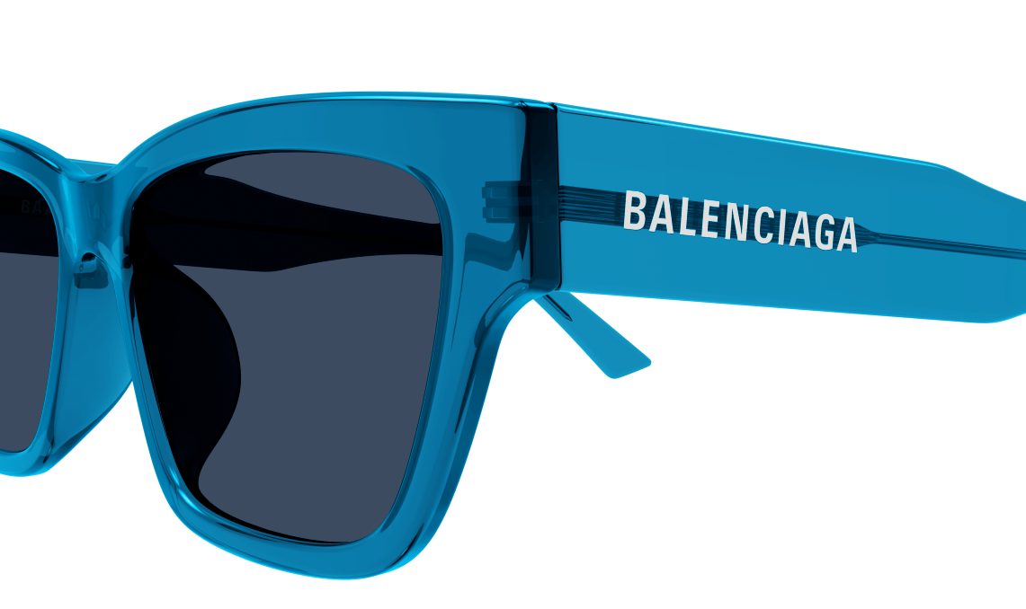 Balenciaga BB0307SA-004 Blue Squared Women's Sunglasses