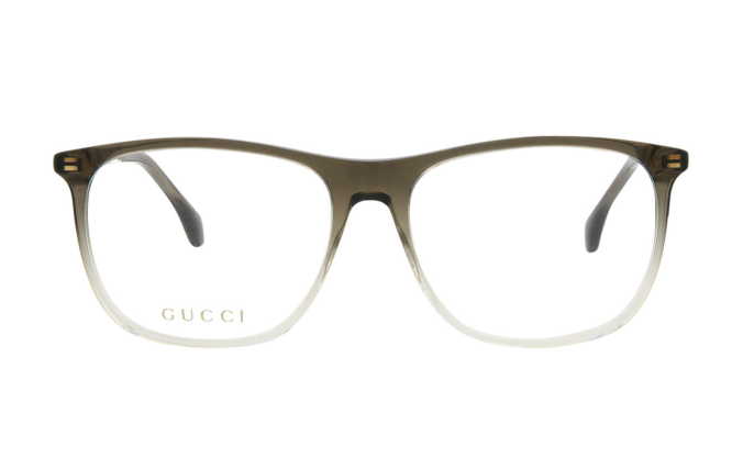 Gucci GG0554O 004 Square Grey Men's Eyeglasses.