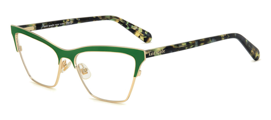 Kate Spade KINNY/G PEF Gold/Green Cat Eye Women's Eyeglasses