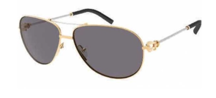 Fred 8422 FORCE 10 206 Blue/Gold Mirrored/Gradient Oval Men's Sunglasses.