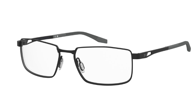 Under Armour UA 5077/G 003 Matte Black Titanium Rectangular Men's Eyeglasses