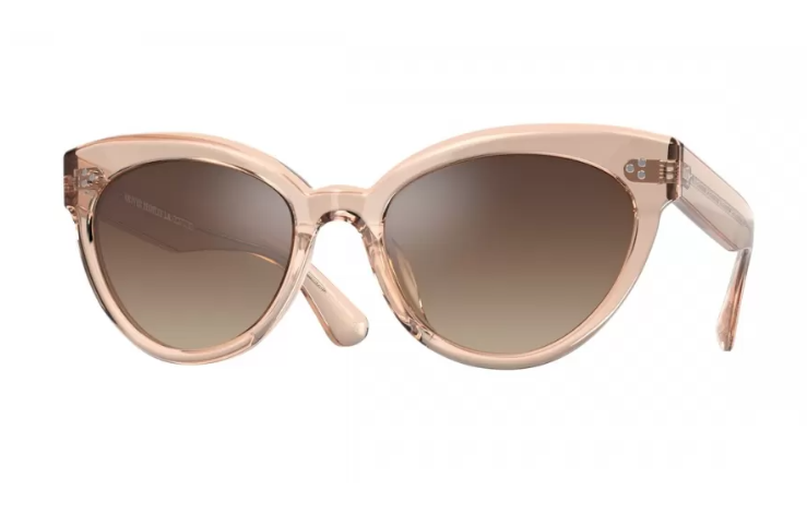 Oliver Peoples 0OV5355SU Roella 1471Q1 Pink/Gradient Brown Polorized Sunglasses