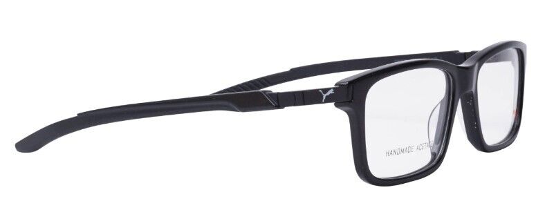 Puma PU0362O 001 Black-Black Rectangular Full-Rim Unisex  Eyeglasses