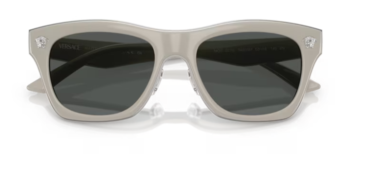 Versace 0VE2272 549387 Light Grey/Dark grey Rectangle Men's Sunglasses