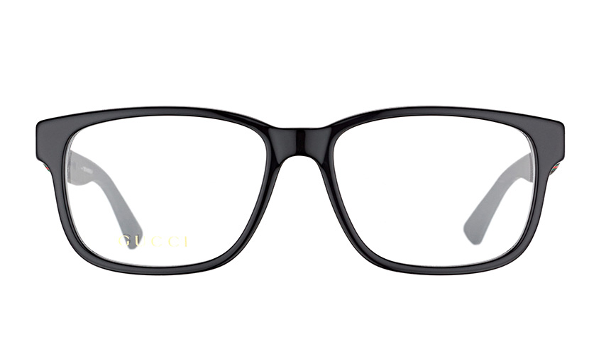 Gucci GG0011O 005 Rectangular Square Black  55 mm Optical Frame