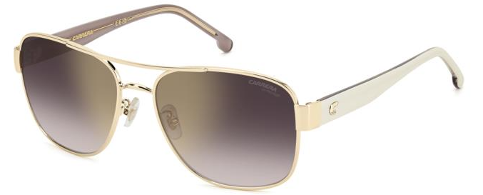 Carrera 3042/S VVP/YK Gold/Ivory/ Burgundy Shaded Mirrored Men's Sunglasses