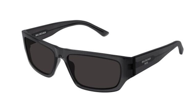 Balenciaga BB0366S 004 Grey/Grey Rectangular Men's Sunglasses