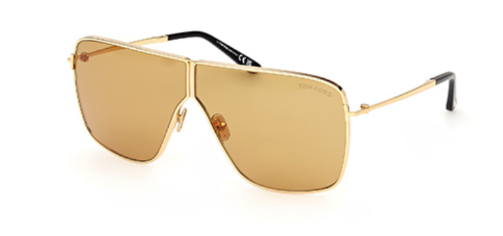 Tom Ford Huxley FT1159 30E Shiny Deep Gold/Yellow Men's Sunglasses