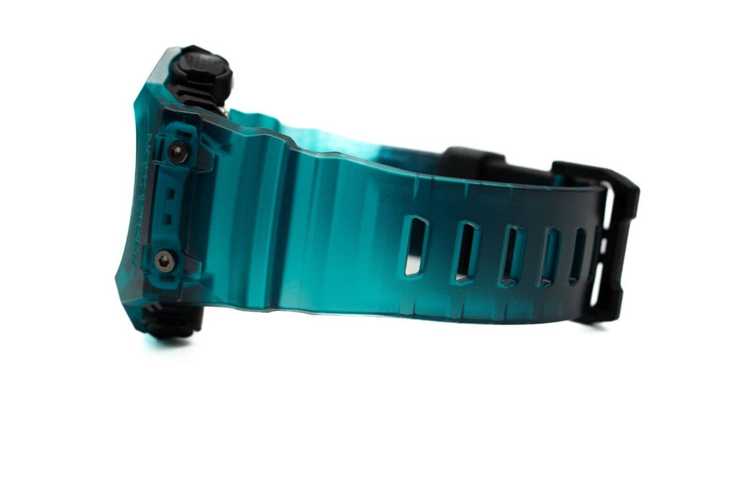 Casio G-Shock Analog-Digital Transparent Turquoise Blue-Black Watch GAB001G-2A