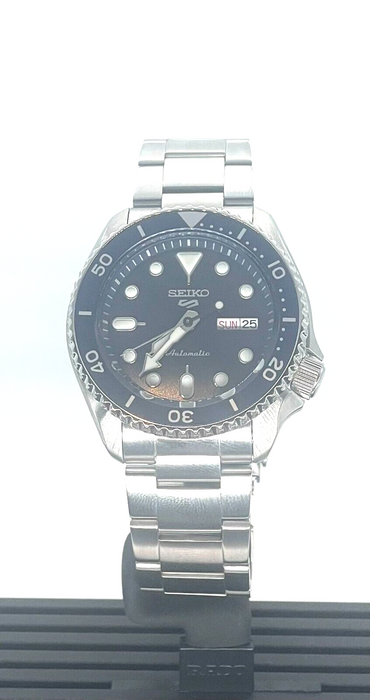 Seiko 5 Sports Steel Case and Bracelet Blue Sunray Dial Men's Watch SRPD51