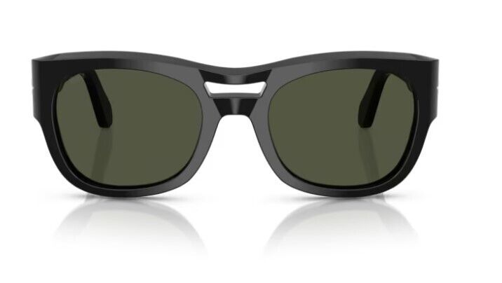 Persol 0PO0064S 95/31 Black/Green Soft Square 54mm Men's Sunglasses