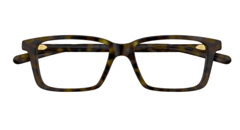 Gucci GG1672O 002 Havana Rectangle Men's Eyeglasses