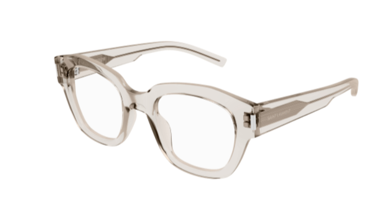 Saint Laurent SL 640 004 Beige Oversize Square Women's Eyeglasses