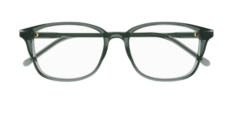 Gucci GG1610OA 003 Grey Soft Square Men's Eyeglasses