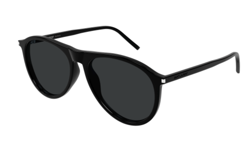 Saint Laurent SL 667 001 Black Soft Square Men's Sunglasses