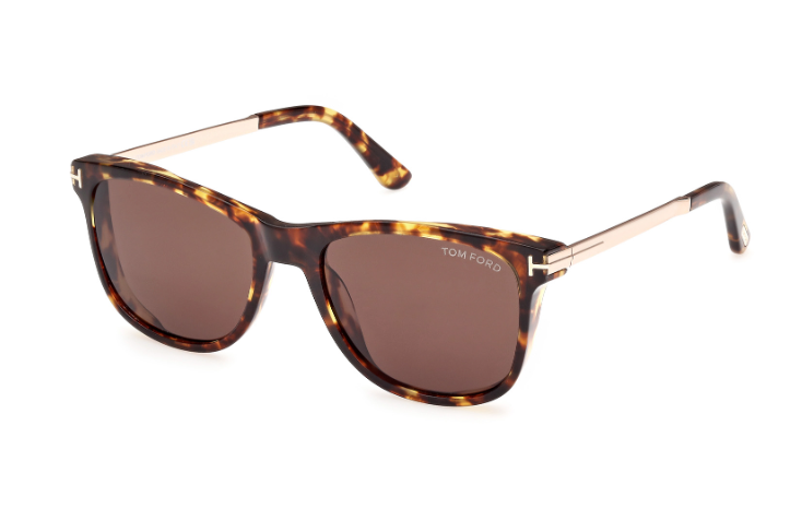 Tom Ford SINATRA FT1104 52E Dark Havana/Brown Square Men's Square Sunglasses