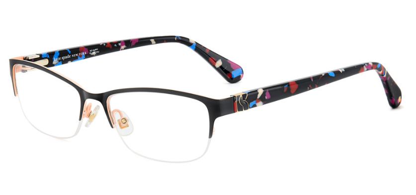 Kate Spade MARNIE 2/G SDK Black Multi color Cat Eyed Women's Eyeglasses