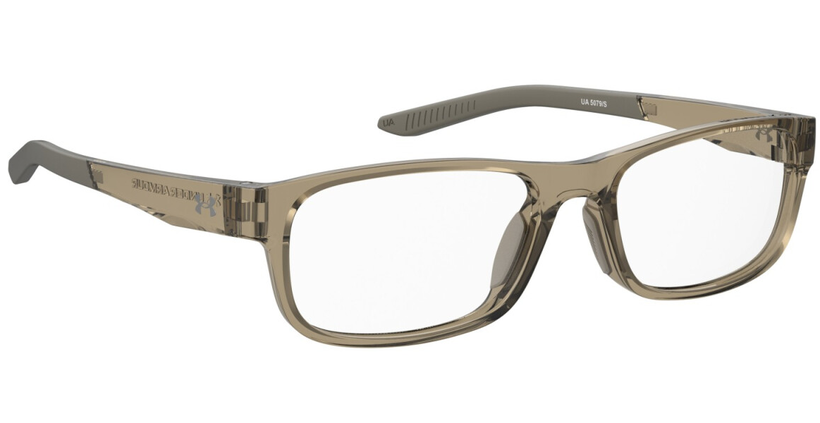 Under Armour UA 5079 2T3 Crystal Beige Rectangular Men's Eyeglasses