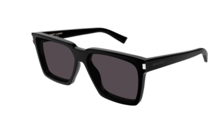 Saint Laurent SL 610 001 Black Oversize Square Men's Sunglasses