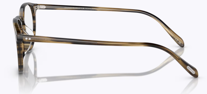 Oliver Peoples Riley-R OV5004 1719 Olive Smoke Round Men's Eyeglasses