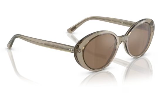 Oliver Peoples 0OV5565SU Lumar 1745G8 Sencha Cognac Oval Women's Sunglasses