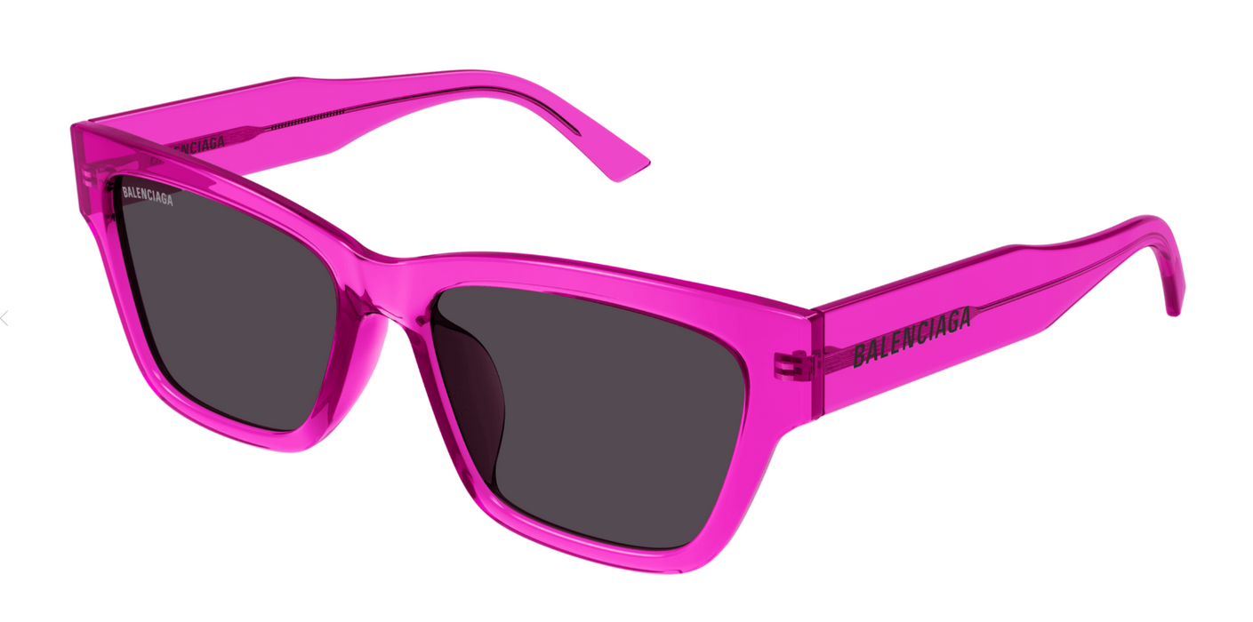 Balenciaga BB0307SA-005 Fuchsia/Grey Squared Women's Sunglasses