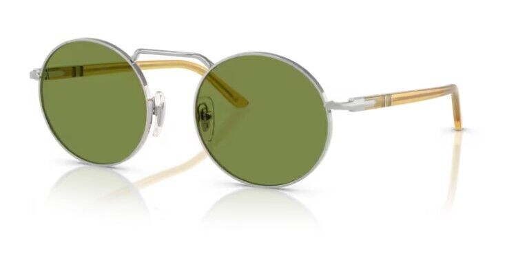 Persol 0PO1019S 518/4E Silver-Miele /Green light Oval Shape Unisex Sunglasses